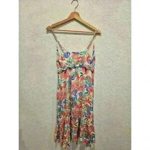 IMPRESSIONS, PRETTY AND PLEASANT FLORAL MIDI sz Small